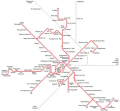 Erfurt Metro Map