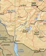 Ethiopia Map Omo