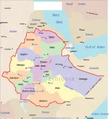 Ethiopia Political Map