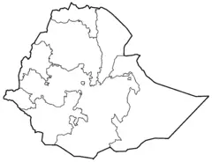 Ethiopia Regions Blank