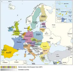 Eu Member States Map