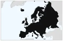 Europe Continents Black