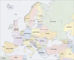 Europe Countries Map Hu