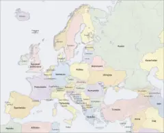 Europe Countries Map Sk