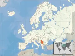 Europe Location Serbia