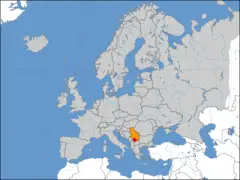 Europe Location Serbia Kosovo Marked