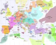 Europe Political Map 1400