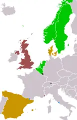 European Union Monarchies By Succession