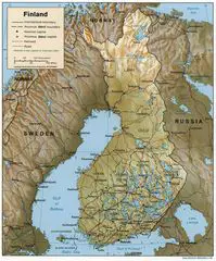 Finland 1996 Cia Map