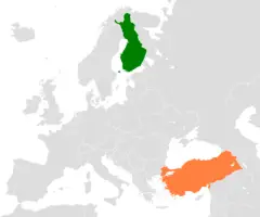 Finland Turkey Locator