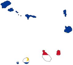 Flag Map of Cape Verde
