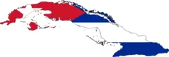 Flag Map of Cuba