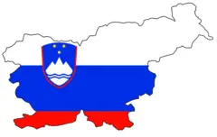 Flag Map of Slovenia
