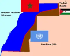 Flags of the Regions In Western Sahara