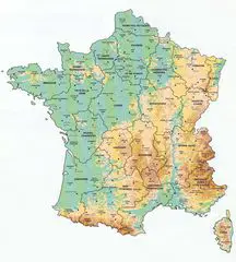 France Departments Map