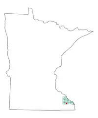 Fremont Township, Minnesota Map