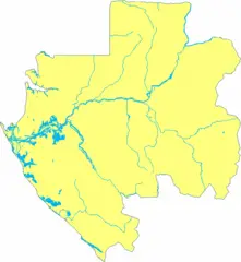 Gabon Blank With Rivers