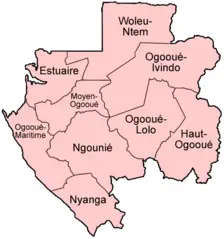 Gabon Provinces Named