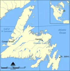 Gander Lake Map