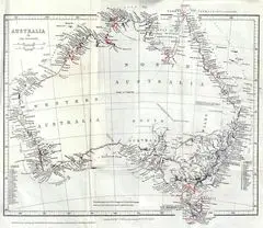 General Chart of Australia (discoveries In Australia)
