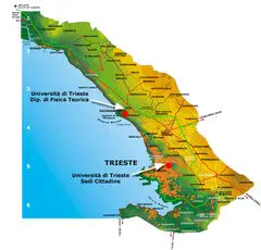 Geographic Map Trieste