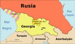 Georgia, Ossetia, Russia And Abkhazia (es)