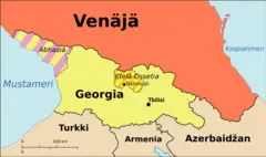 Georgia, Ossetia, Russia And Abkhazia (fi)