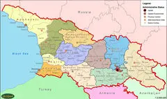 Georgia Map Political Map