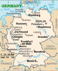 Germany Cia Map Extended Banner