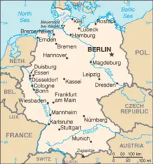 Germany Cia Wfb Map