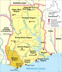 Ghana Karte Gross Friedrichsburg