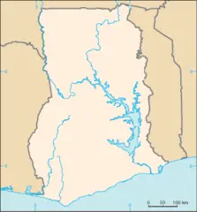 Ghana Map Blank