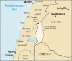 Golan Heights Map