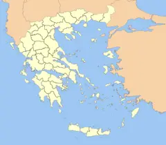Greece Prefectures Map Dark