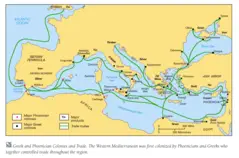 Greek Trade Roads Map