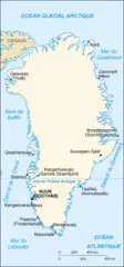 Groenland Carte