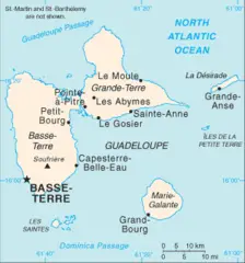 Guadeloupe Cia Wfb Map