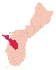 Guam Map Santa Rita