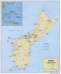 Guam Political Map 1991