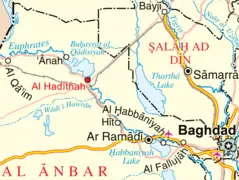 Haditha Location Map
