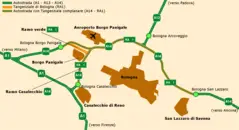 Highway System Map Bologna