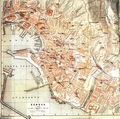 Historical Genoa City Map