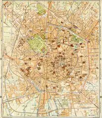 Historical City Map of Milan
