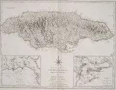 Historical Map Jamaica