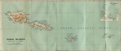 Historical Map Samoa Islands (1889)