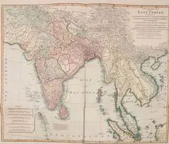 Historical Map Southern Asia