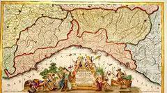 Historical Map Liguria