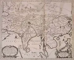 Historical Map of Asia (1670)