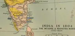 Historical Map of Tamil Nadu