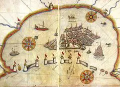 Historical Map of Venice (venezia)